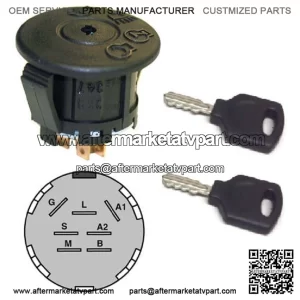 12685 IGNITION SWITCH FITS JOHN DEERE L100 L105 L107 L110 L120 L130 G110